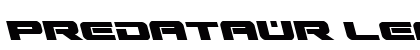 Predataur Leftalic Italic preview