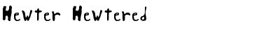 Hewter Hewtered Font