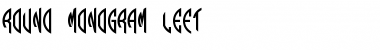 Download Round_Monogram_Left Font