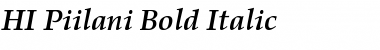 HI Piilani Bold Italic Regular Font