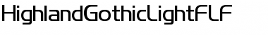 HighlandGothicLightFLF Regular Font