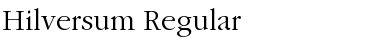 Hilversum Regular Regular Font
