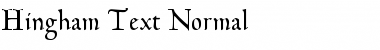 Hingham Text Normal Font