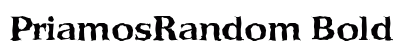 PriamosRandom Bold preview