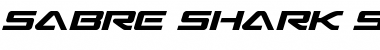 Sabre Shark Semi-Straight Regular Font