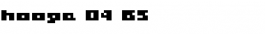 Download hooge 04_65 Font