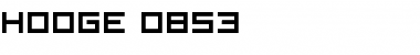 Download hooge 0853 Font