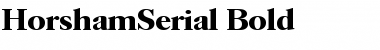 Download HorshamSerial Font