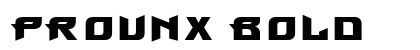 ProunX Bold preview