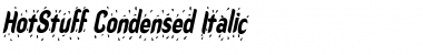 HotStuffCondensed Italic Font