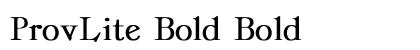 ProvLite Bold Bold preview