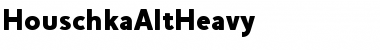 HouschkaAltHeavy Regular Font