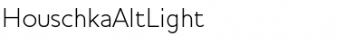 HouschkaAltLight Regular Font