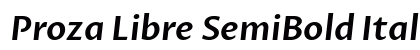Proza Libre SemiBold Italic