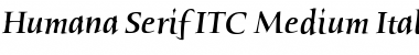 Download Humana Serif ITC Font