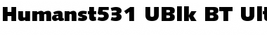 Download Humanst531 UBlk BT Font