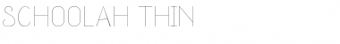 schoolah _thin Font