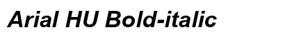 Arial HU Bold-italic preview