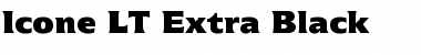 Icone LT ExtraBlack Regular Font