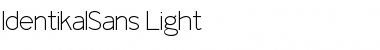 IdentikalSans Light Font