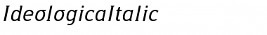 Download IdeologicaItalic Font