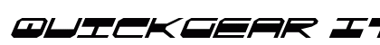 QuickGear Italic Italic preview