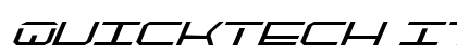 QuickTech Italic Italic preview
