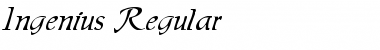 Ingenius Regular Font