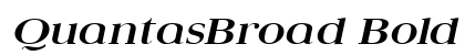 QuantasBroad Bold Italic Preview