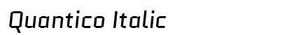 Quantico Italic