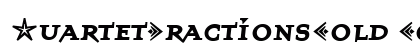 QuartetFractionsBold Bold preview
