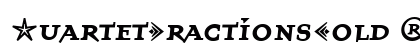 QuartetFractionsBold Regular Preview