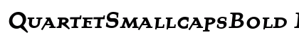 QuartetSmallcapsBold Regular Preview