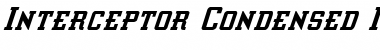 Download Interceptor Condensed Italic Font
