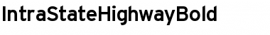 IntraStateHighwayBold Regular Font