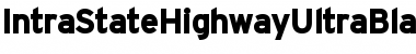 IntraStateHighwayUltraBlack Regular Font