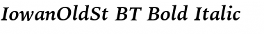 IowanOldSt BT Bold Italic Font