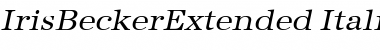 Download IrisBeckerExtended Font