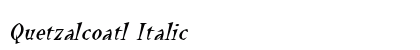 Quetzalcoatl Italic preview