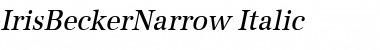 Download IrisBeckerNarrow Font