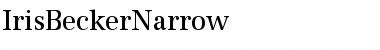 IrisBeckerNarrow Regular Font