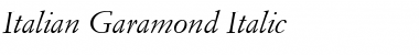 Italian-Garamond Italic Font