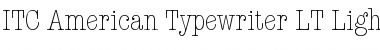Download AmericanTypewriter LT LightCnA Font