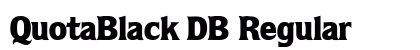 QuotaBlack DB Regular preview