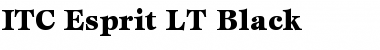 Esprit LT Black Regular Font