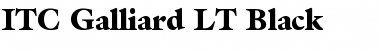 Galliard LT Black Regular Font