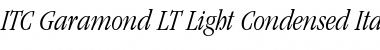 Download Garamond LT LightCondensed Font