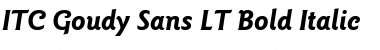 GoudySans LT Medium Bold Italic Font
