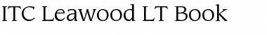 Leawood LT Book Regular Font