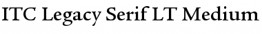ITCLegacySerif LT Medium Regular Font